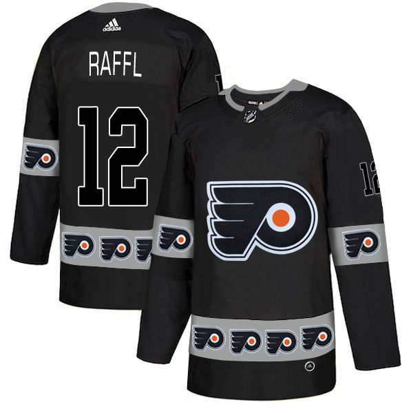 Men Philadelphia Flyers #12 Raffl Black Adidas Fashion NHL Jersey